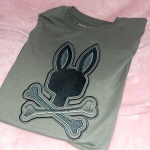 Psycho Bunny Men and Women green shirt size 4